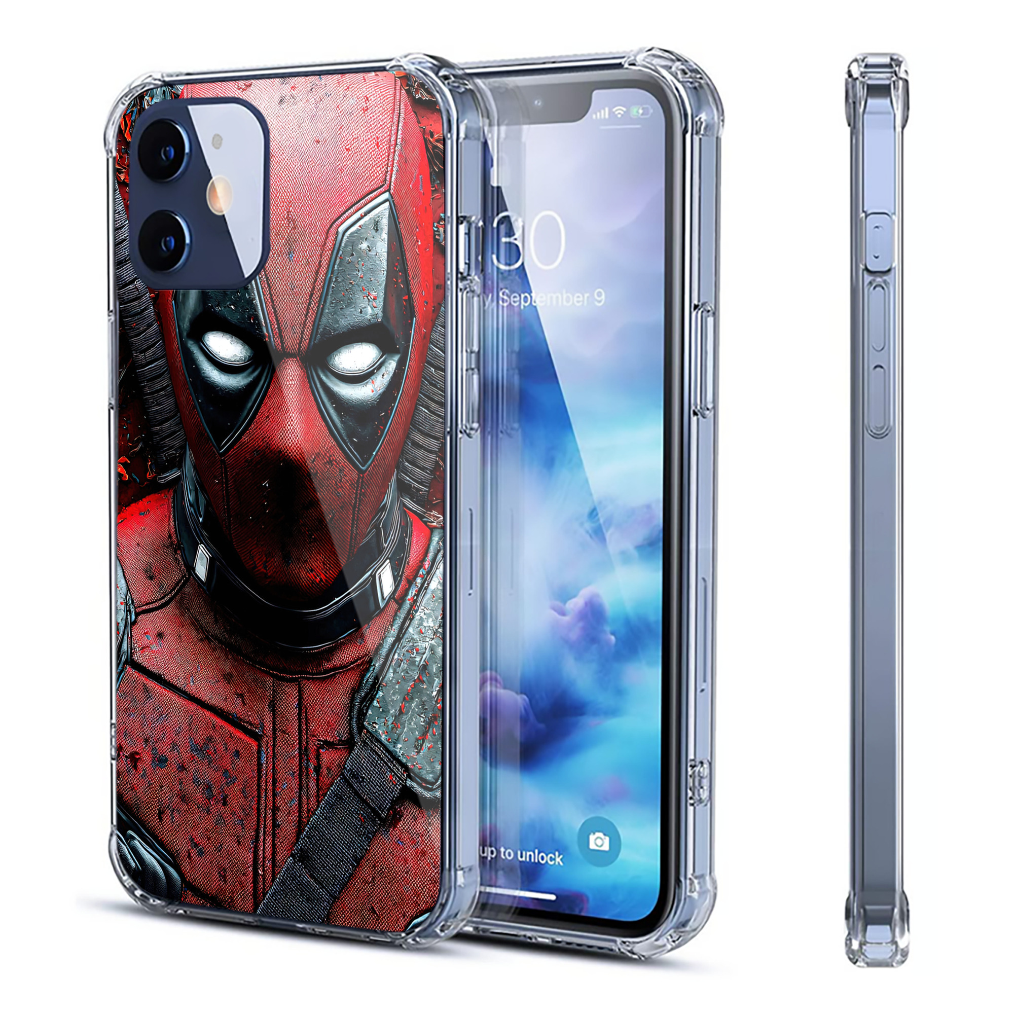 （画像用） Deadpool デッドプール 【iPhone 12シリーズ対応】透明スマホケース（クリアソフトケース）